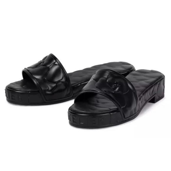 Valentino 03 rose edition Atelier 40mm embossed rubber pool slides sandal IT 38